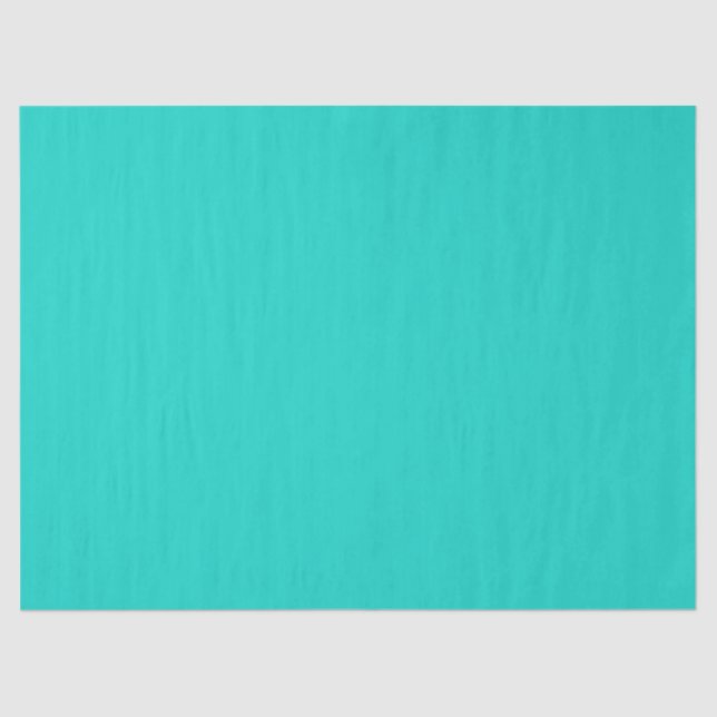 Papier Mousseline Solide clair turquoise (Recto)