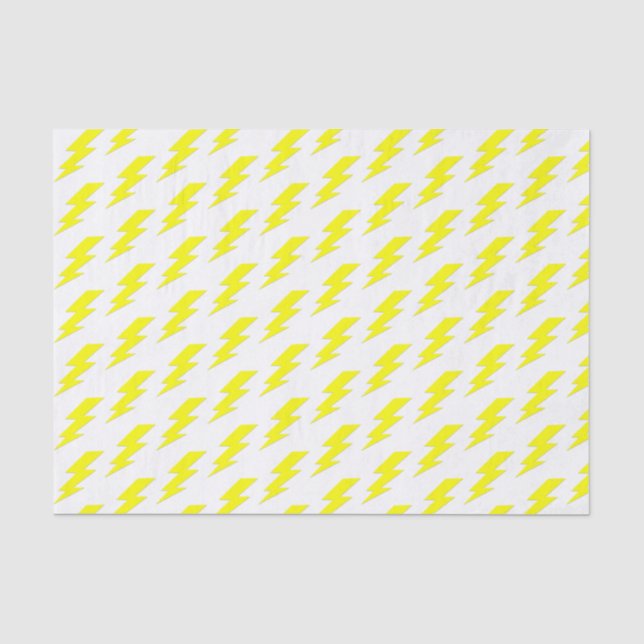 Papier Mousseline Son électricité| Éclair jaune (Recto)