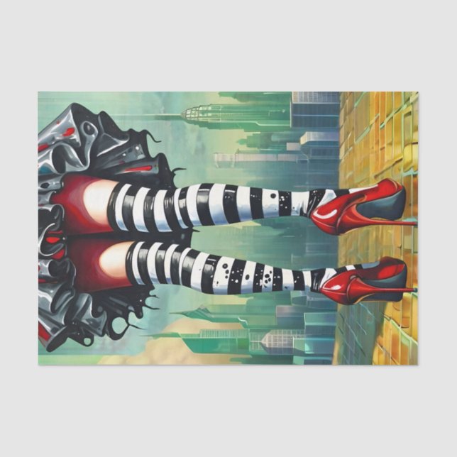 Papier Mousseline Sorcière aux talons Heather (Recto)