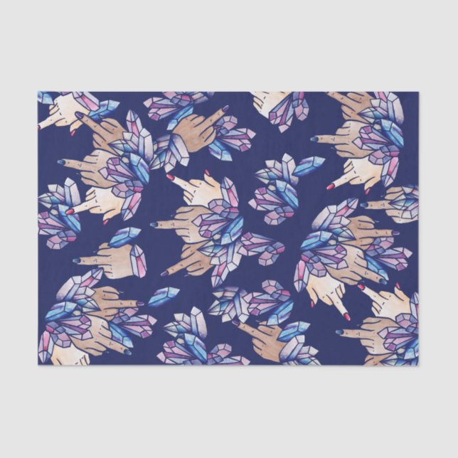 Papier Mousseline Sorcière féministe du doigt moyen (Recto)