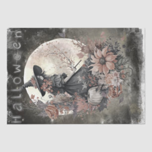 Papier Mousseline Sorcière florale mystique