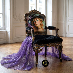 Papier Mousseline Sorcière Glamour avec Baguette Brillante Découpe
