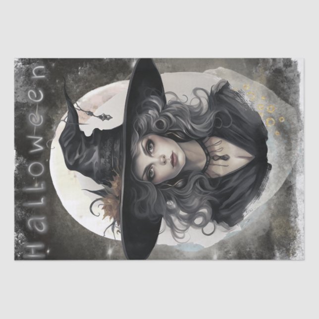 Papier Mousseline Sorcière mystique (Recto)