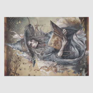 Papier Mousseline Sorcière mystique