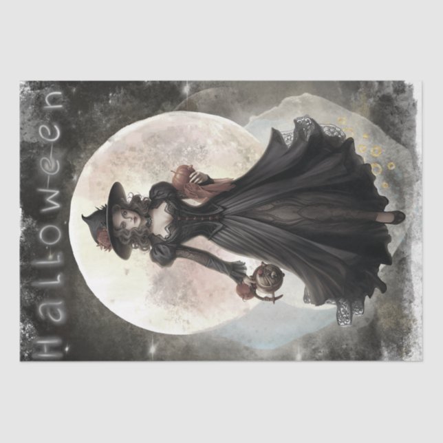 Papier Mousseline Sorcière mystique (Recto)