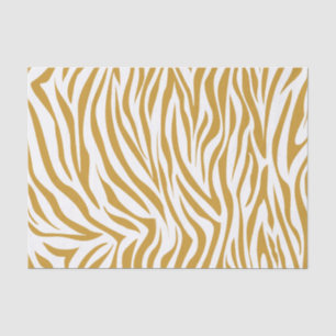 Papier Mousseline Soudan Brown Safari Zebra