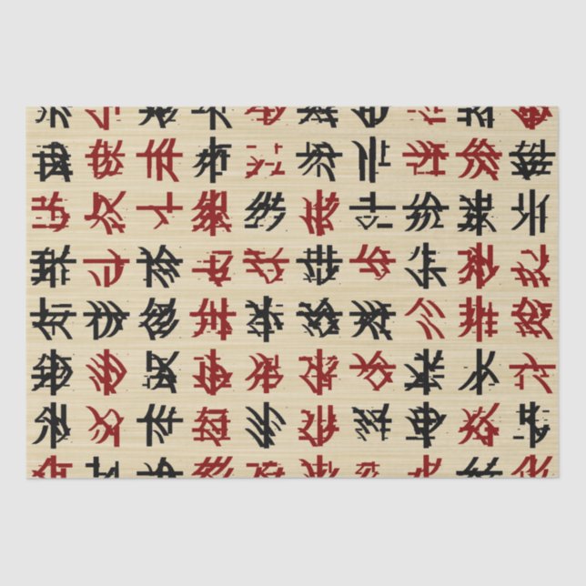 Papier Mousseline Souhaitez à quelqu'un un chinois heureux et réussi (Recto)