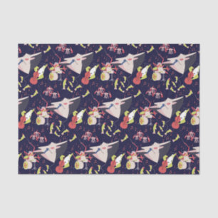 Papier Mousseline Sous la mer Marine Animals Chanson de musique