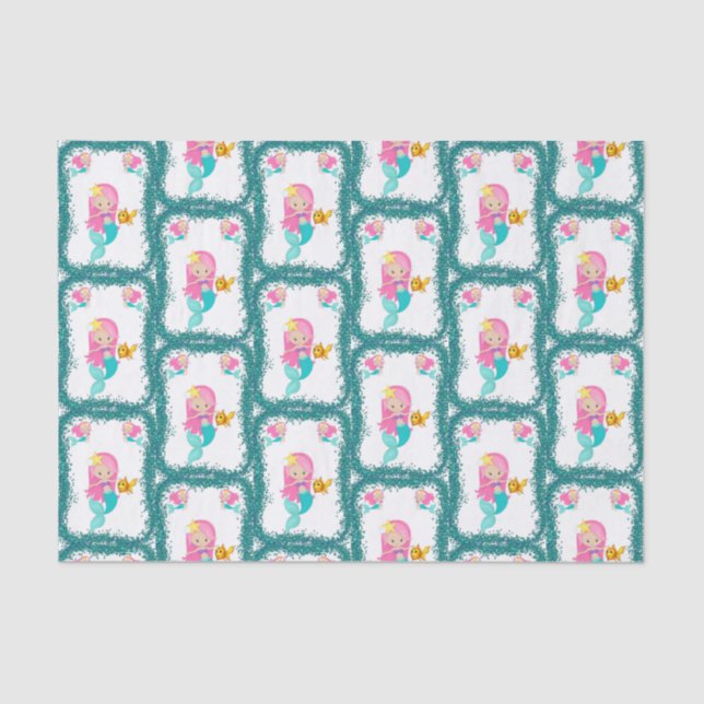 Papier Mousseline Sous la sirène de mer (Recto)