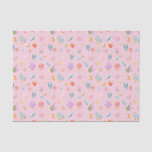 Papier Mousseline Sous le Motif marin