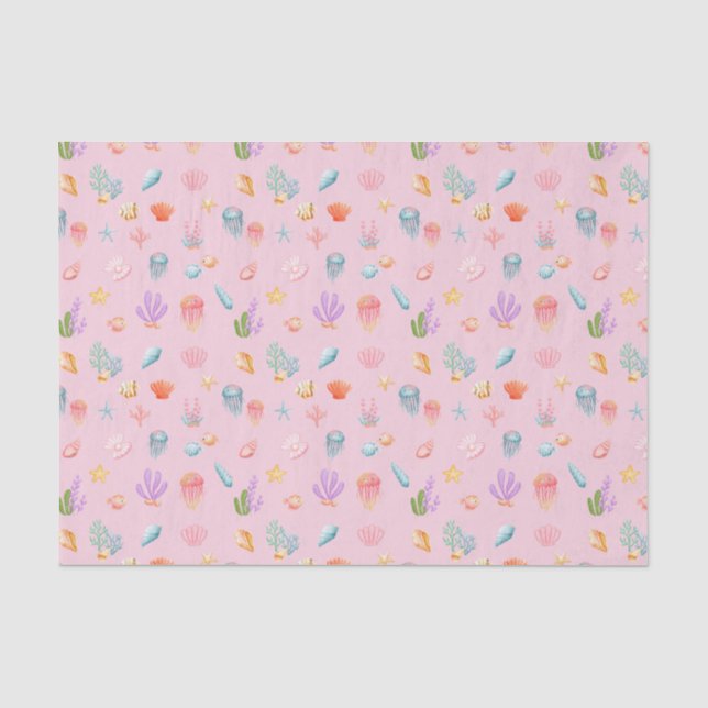 Papier Mousseline Sous le Motif marin (Recto)