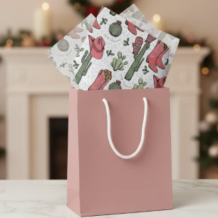 Papier Mousseline Southwest Christmas Cowgirl Howdy Noël