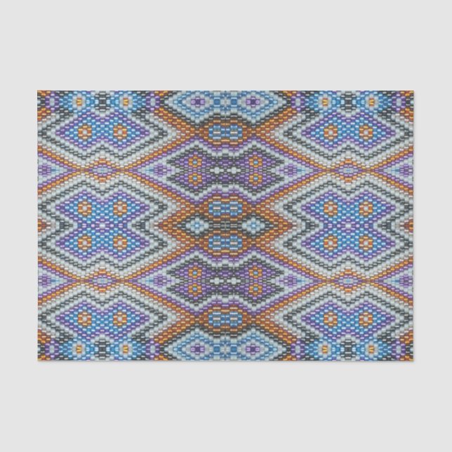 Papier Mousseline Southwestern Bead Art (Recto)