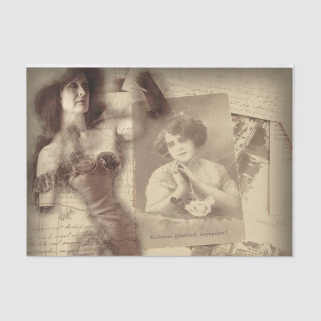 Papier Mousseline Souvenirs de Mama Decoupage (Recto)