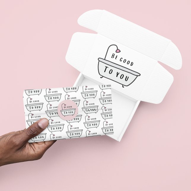 Papier Mousseline Soyez Bon Avec Vous Papier Tissus (Encourage self love and care with this, "Be good to you" tissue paper! Matching collection! )