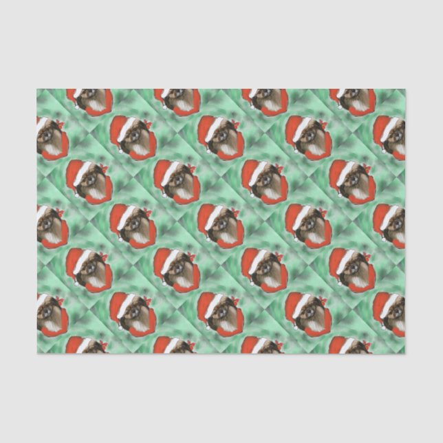 Papier Mousseline Spaniel Tibétain (Recto)