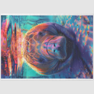 Papier Mousseline Spectre de couleurs Manatee Decoupage
