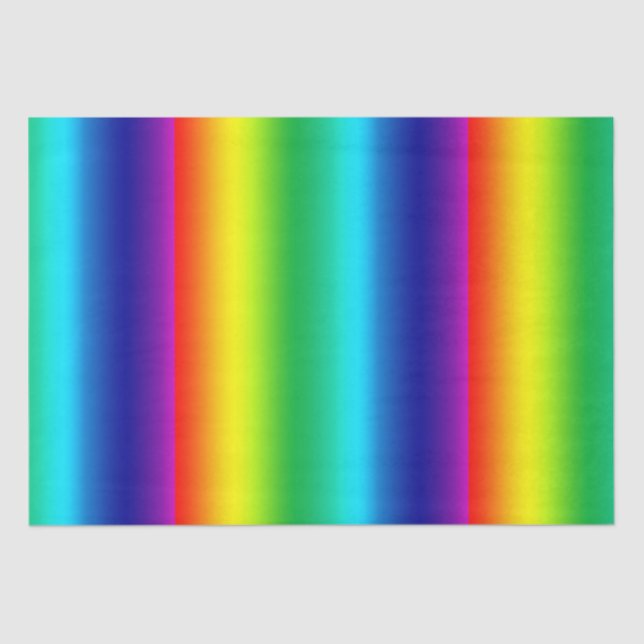 Papier Mousseline Spectre des couleurs arc-en-ciel   (Recto)