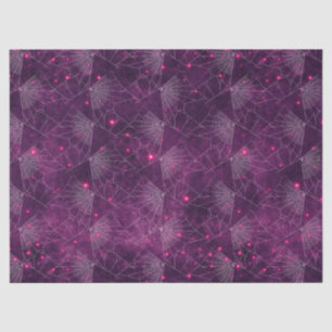 Papier Mousseline Spider Webs sur la page de découpage violet