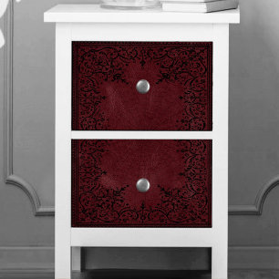 Papier Mousseline Spider Witch Imaginaire rouge foncé Spiderweb fl