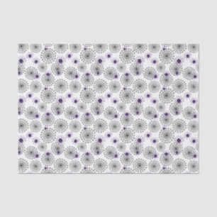 Papier Mousseline Spiderweb & araignées violettes Halloween Motif bl