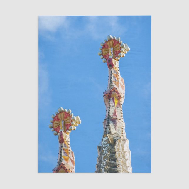 Papier Mousseline Spires de La Sagrada Familia à Barcelone, Espagne (Créateur téléchargé)