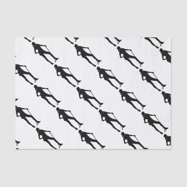 Papier Mousseline Sport de golf féminin (Recto)