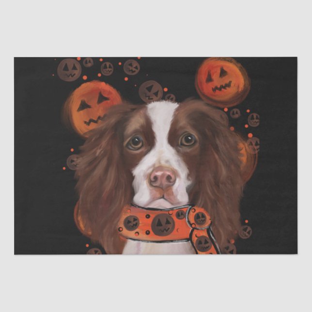 Papier Mousseline Springer Spaniel anglais (Recto)