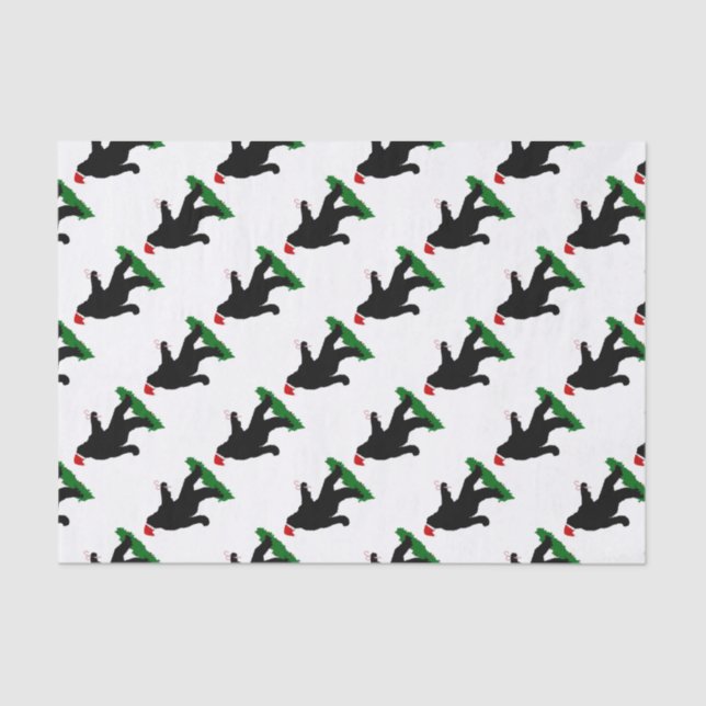 Papier Mousseline Squatch de Noël - Squatchin' avec Sucres de canne (Recto)