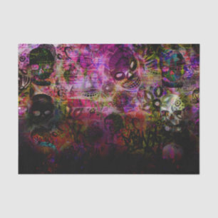 Papier Mousseline Squelette foncé