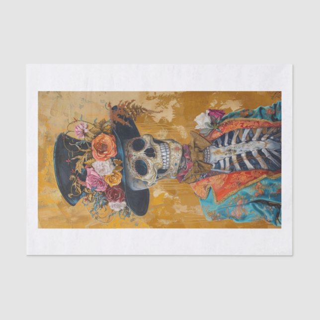 Papier Mousseline Squelette Lyfe22 (Recto)