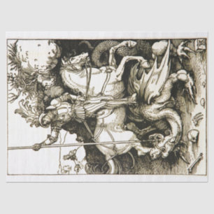 PAPIER MOUSSELINE ST GEORGE ET DRAGON