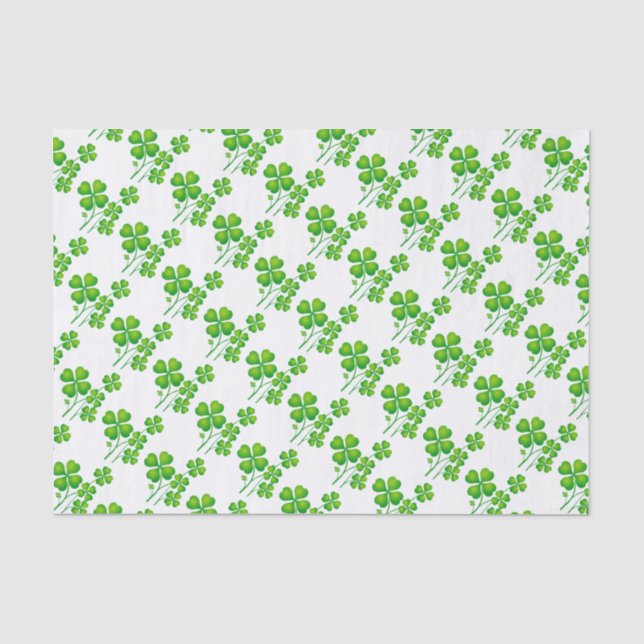 Papier Mousseline St. Patrick's Day Clover + vos idées (Recto)