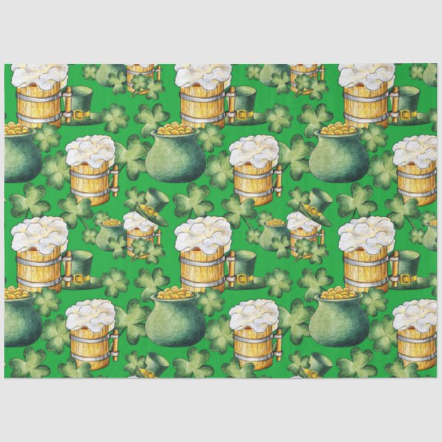 Papier Mousseline St Patrick's Day Series Design 36 (Recto)