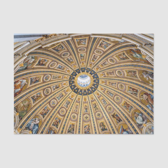 Papier Mousseline St. Peter's Basilica Dome - Vatican, Rome, Italy (Recto)