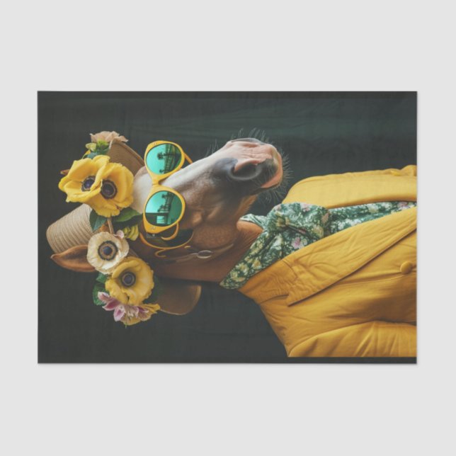 Papier Mousseline Stanley le cheval (Recto)