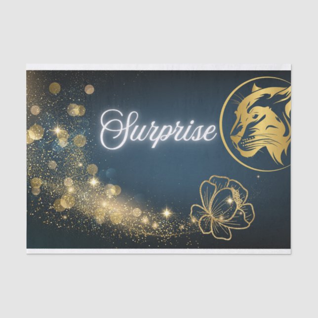 Papier Mousseline Star de tir d'or surprise (Recto)