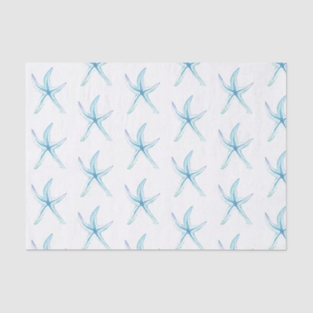 Papier Mousseline Starfish dans les pastels (Recto)