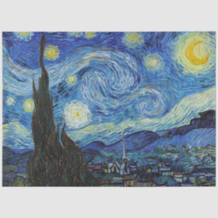 Papier Mousseline Starry Night, Vincent van Gogh
