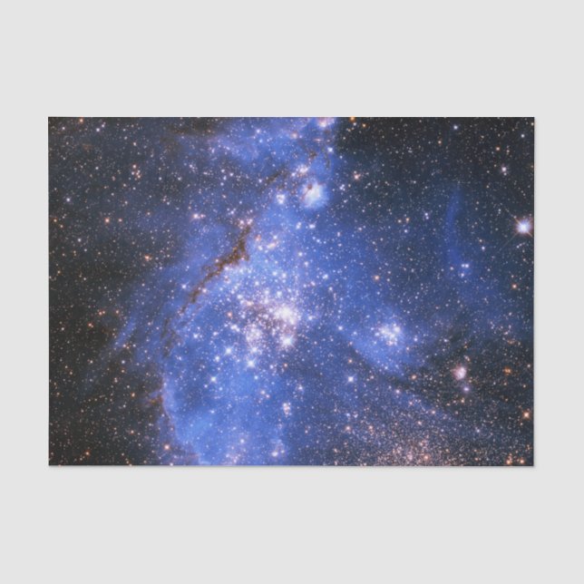 Papier Mousseline Stars Embrioniques Bleus Falln (Recto)