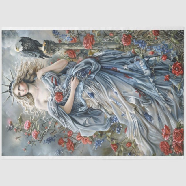 Papier Mousseline Statue De La Liberté (Recto)