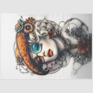 Papier Mousseline Steampunk Boho Adventurous Cassandrea Decoupage