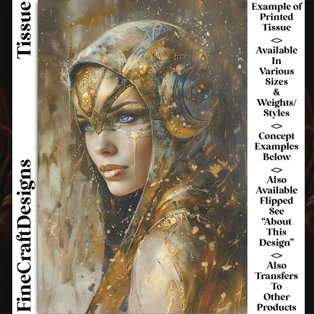 Papier Mousseline Steampunk Clockpunk Femme métallique CV3 Découpage (Créateur téléchargé)