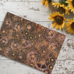 Papier Mousseline Steampunk Gears Industrial Vintage rouillé<br><div class="desc">Cette conception a été créée par art numérique. Elle peut être personnalisée en cliquant sur le bouton personnaliser et en modifiant la couleur, en ajoutant un nom, des initiales ou vos mots préférés. Contactez-moi à l'adresse colorflowcreations@gmail.com si vous souhaitez que ce design soit disponible sur un autre produit. Achetez ma...</div>