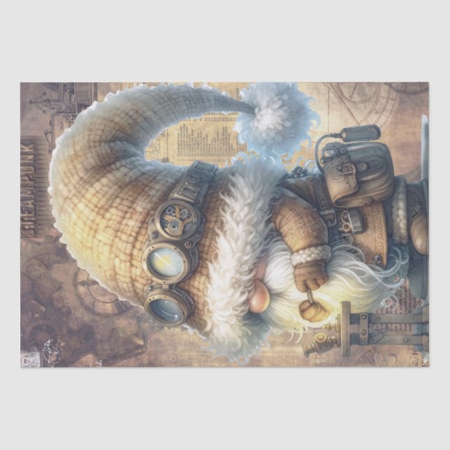 Papier Mousseline Steampunk Gnome (Recto)