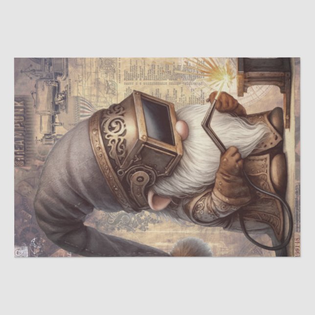 Papier Mousseline Steampunk Gnome (Recto)