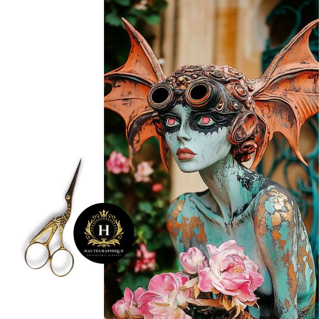 Papier Mousseline Steampunk Gothique Paris Gargoyle Découpage (Créateur téléchargé)