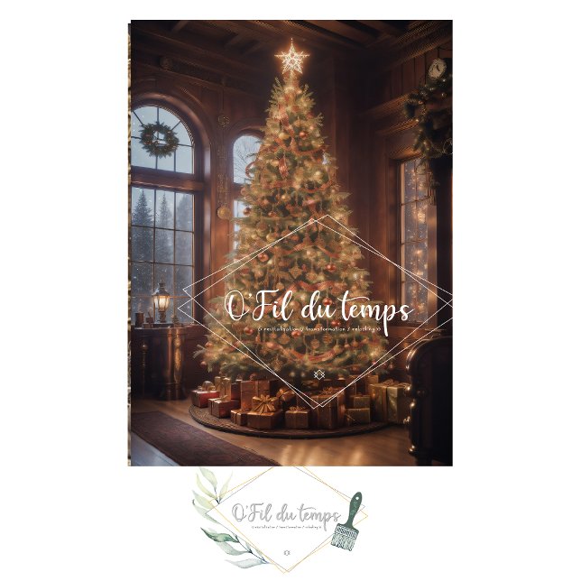 Papier Mousseline Steampunk magnanimous Christmas tree family room (Créateur téléchargé)