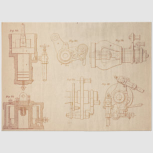 Papier Mousseline Steampunk mécanique série de conception #2