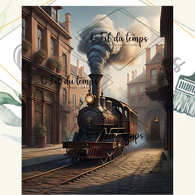 Papier Mousseline Steampunk Post Apocalyptic Cities Decoupage v6 (Créateur téléchargé)